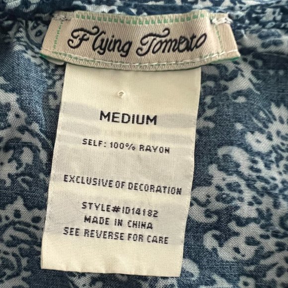 FLYING TOMATO aztec lace up tank top dress size medium - Picture 8 of 8